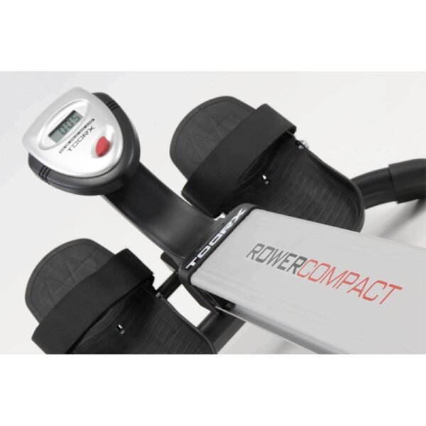Irklavimo treniruoklis TOORX ROWER COMPACT ekranas, pėdalai, irklavimo funkcijos